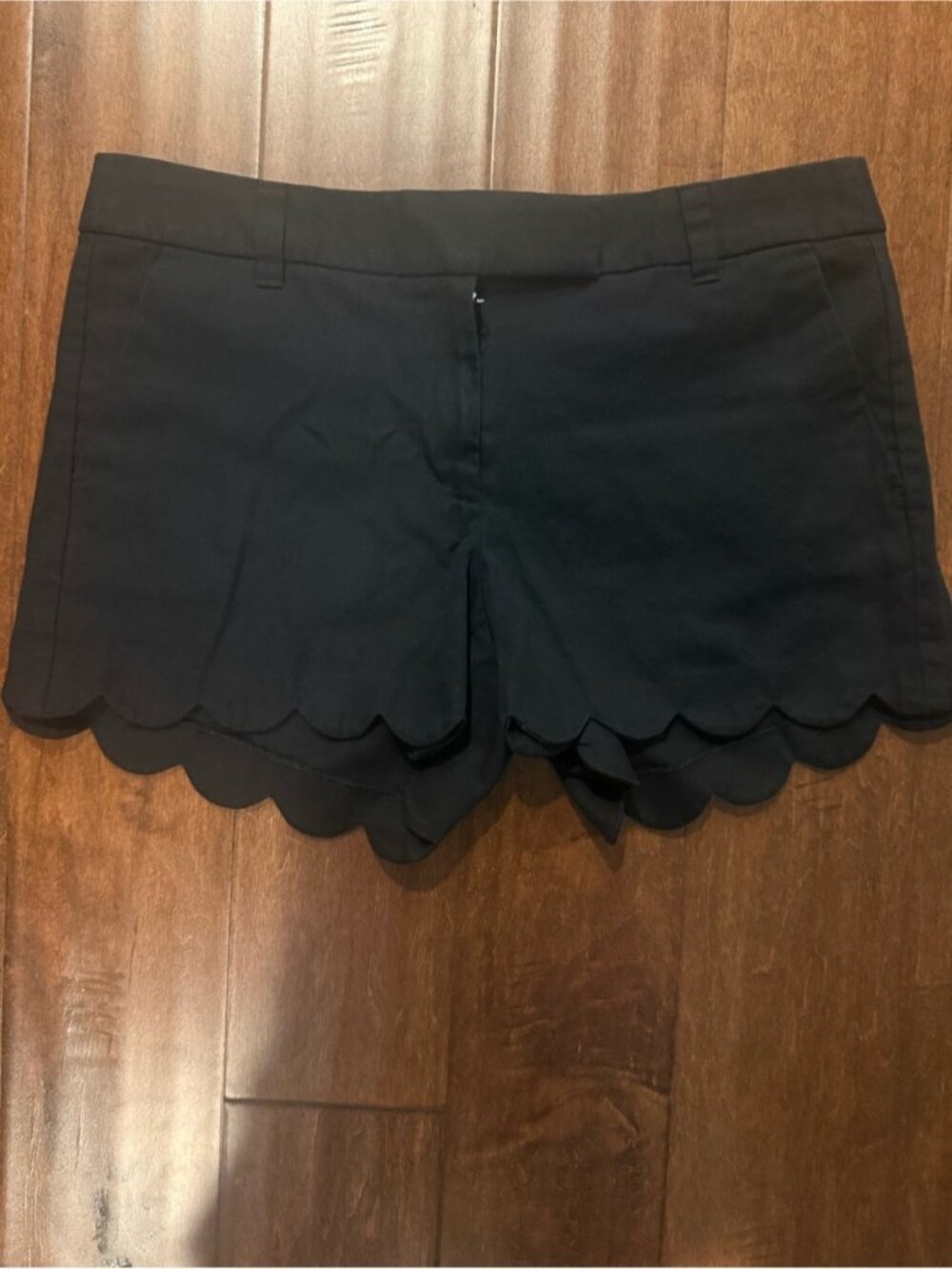 J. Crew Factory scalloped shorts